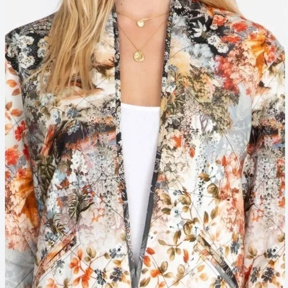 JOHNNY WAS CALME Asian blend Quilted Jacket NWT - Picture 6 of 7